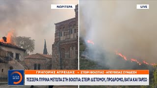 Καίγεται η ιστορική μονή του Οσίου Λουκά στη Βοιωτία | Κεντρικό δελτίο ειδήσεων 23/08/2023 | OPEN TV