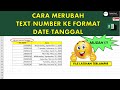 Cara Merubah Format Tanggal dari Text ke Date di Excel | Cara Mengubah Format Text/Number ke Date