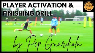 PRO LEVEL Football Training Drill -Player Activation and shooting Pep Guardiola session soccer drill