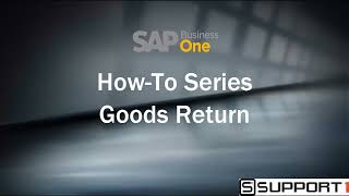 How-To: Return Goods