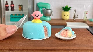 Cute Miniature Kirby Cake - Amazing Tiny Cake Decorating!