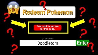 Project Pokemon New Code Mystery Gift New Codes Every Friday - your rank is too low for this code project pokemon roblox