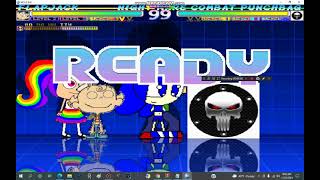 FJF2010 MUGEN: Flapjack(me) and Ra1nb0wK1tty101 vs. Night Mare Combat PunchBag