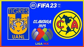 TIGRES vs AMÉRICA (Liga BBVA) Fifa 22/23 Gameplay Highlights (No Commentary)