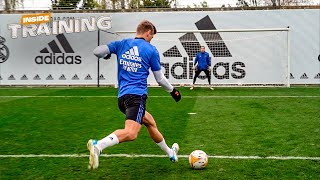 Toni Kroos shooting MASTERCLASS | Real Madrid training