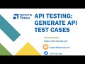 Tosca Tutorial | Lesson 81 - Generate & Execute API Test Cases | API Testing |
