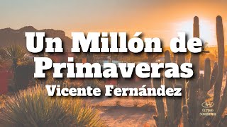 Vicente Fernández - Un Millón de Primaveras (Letra/Lyrics)