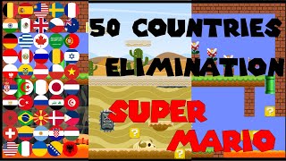 SUPER MARIO 50 COUNTRIES ELIMINATION MARBLE RACE