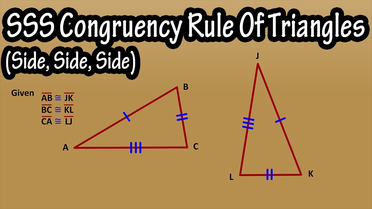 What Is The SSS (Side, Side, Side) Congruency Rule (Congruence Theorem ...