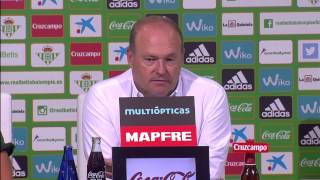 Rueda de prensa de Pepe Mel tras el Real Betis (1-2) Deportivo de la Coruña