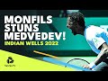 Gael Monfils STUNS Medvedev In Indian Wells!