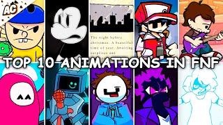 Top 10 Animations in FNF #2 - Friday Night Funkin'