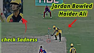 Chris Jordan Bowled Haider Ali / Jordan Vs Haider / KK Vs PS