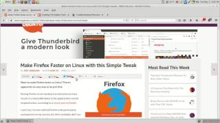 Speed Up Firefox In Linux