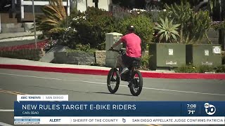 New rules target e-bike riders