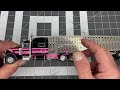 review dcp 601462 pink u0026 black peterbilt 389 with spread axle cattle pot