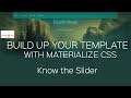 How to insert Carousel Sliders in Materialize CSS-part1
