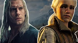 Geralt Meets Ciri in the Woods - The Witcher 3 vs Netflix's The Witcher TV Show | Mash Up