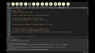 Debugging Using Comments (Thought Process)