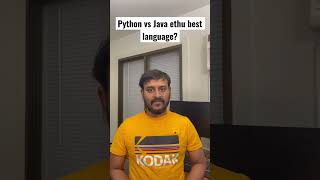 Don’t compare programming languages while learning. Try to learn programming #shorts #tamil