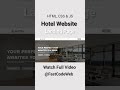 How to Create Hotel Website using HTML & CSS | Fast Code