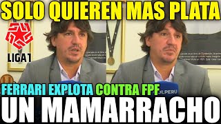 JEAN FERRAR EXPLOTA CONTRA LOZANO Y LA FPF Y CRITICA DURAMENTE EL NUEVO FORMATO DE LA LIGA 1 2025