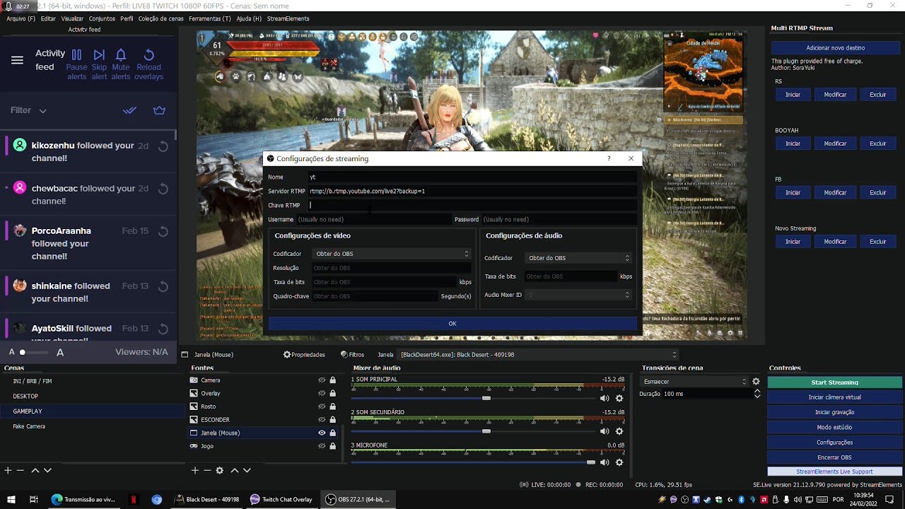 Multi Transmissão No Obs Studio Multi Rtmp Stream Plugin Youtube Multi Transmissão No Obs Studio Multi Rtmp Stream Plugin Youtube