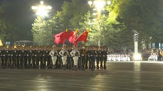 National Day rehearsal takes place in Tian'anmen Square