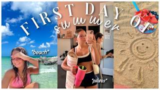 First Day of Summer!! pilates, beach, movies, friends | EMILY G