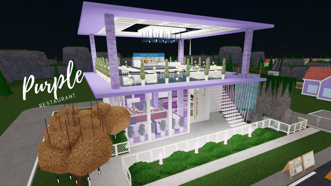 Purple Restaurant In Restaurant Tycoon 2- ROBLOX - YouTube