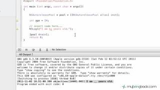 Learn Objective C Tutorial 1 4 Basic Variables pt1
