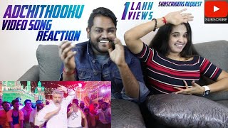 Adchithooku Video Song Reaction | Malaysian Indian Couple | Viswasam | Ajith Kumar | Nayanthara