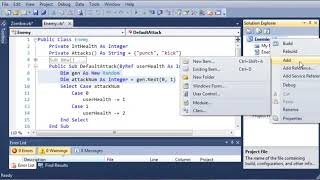 Visual Basic Tutorial 146 Game Part 2 Creating The Classes