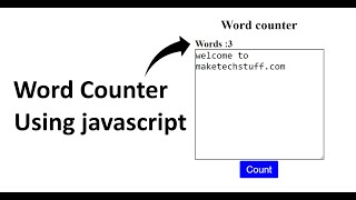 How To Create Word counter Using JavaScript.