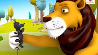 The Lion and the Mouse | A 3D English Story for Children | Periwinkle | Story 5