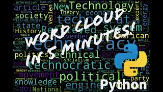 How to create a word cloud in 5 minutes using Python?