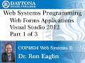 Web Programming - Visual Studio 2012 Getting Started Part 1