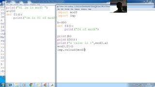 122 Python Module Reloading Python Programming Tutorial for beginner to advance with Source Code