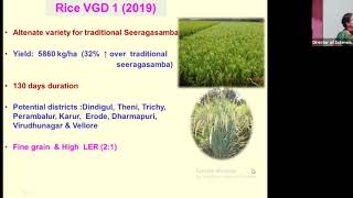 Performance of New crop varieties in different regions