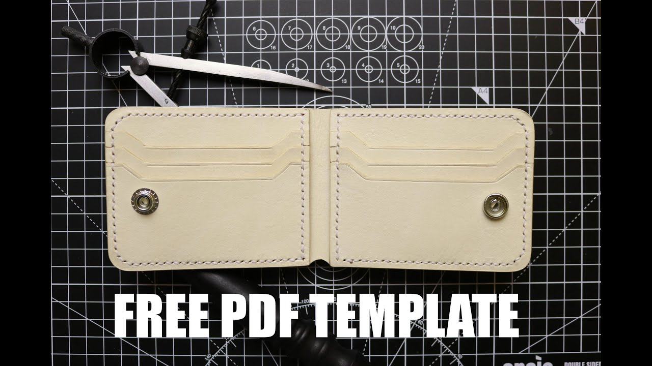 Making A Bifold Wallet, Start To End Step By Step. FREE PDF TEMPLATE ...