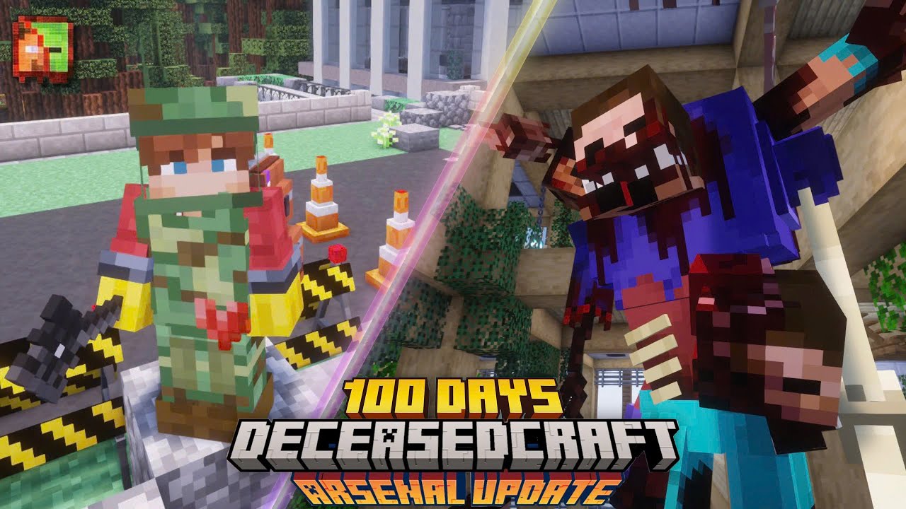 Mình Sinh Tồn 100 Ngày Minecraft Deceasedcraft Youtube