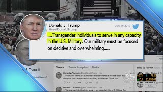 President Trump Tweets He Will Reverse Pentagon Policy Allowing Transgender To Serve