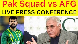 LIVE 🛑 Pakistan Squad Annoucnement Press conference Shadab Khan, Chief Selector Haroon Rasheed