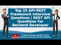 REST API Framework Interview Questions | Top 25 Questions and Answers