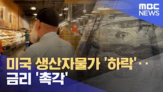 미국 생산자물가 '하락'‥ 금리 '촉각' (2023.04.14/12MBC뉴스)