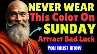 NEVER WEAR THIS COLOR ON SUNDAY IT ATTRACT BAD LUCK! | Buddhistteachings | buddhistphilosophy|