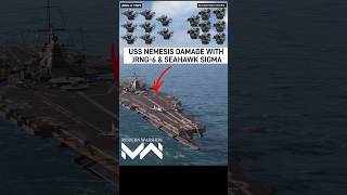 USS NEMESIS DAMAGE WITH JRNG-6 \u0026 SEAHAWK SIGMA🔥 || MODERN WARSHIPS #shorts