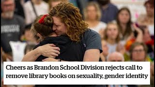 Cheers as Brandon School Division rejects call to remove library books on sexuality, gender identity