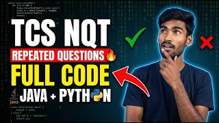 TCS NQT Repeated Questions Solved || Python, Java, C++ | TCS NQT Preparation 2026 | Crack TCS NQT