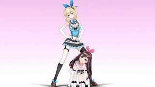 【MMD】キズナアイとミライアカリできょうもハレバレ【1080p】